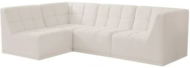 Meridian Furniture Relax 4-Piece Cream Modular Sectional-1