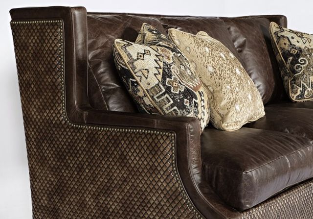 Marshfield Furniture Montana (Leather) Dark Brown Loveseat-1
