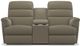 La-Z-Boy® Tripoli Smoke Power Wall Reclining Loveseat with Console and Headrest-0