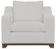International Furniture Direct Natural Parota White Arm Chair-2