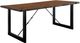 Furniture of America® Dulce Walnut Dining Table with Black Metal Base-0