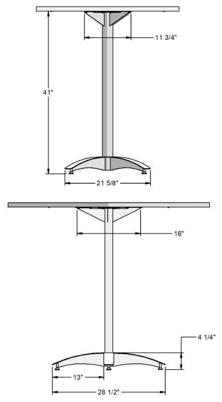Amisco Customizable Billy 42" Bar Height Dining Table-1