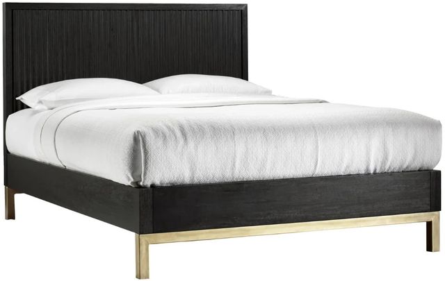 Modus Furniture Kentfield Black Drifted Oak Full Platform Bed-0