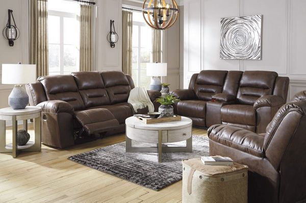 Signature Design by Ashley® Stoneland Chocolate Power Reclining Sofa