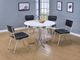 Coaster® Retro Silver Chrome 5-Piece Dining Table Set-0