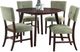 New Classic® Home Furnishings Tioga 5-Piece Brown Cherry/Green Dining Set-0
