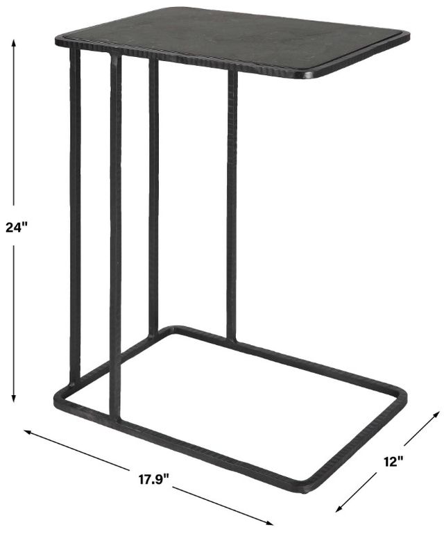 Uttermost® Cavern Black Accent Table-2