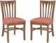 Linon Shelly 2-Piece Brown/Red Upholstered Dining Chair-0