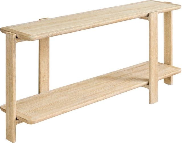 Universal Explore Home™ Modern White Console Table with Desert Base-0