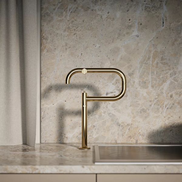 KOHLER® Components® Vibrant French Gold Deck-Mount Pot Filler-3