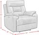 Elements International Trinidad Pebble Grey Power Recliner-2