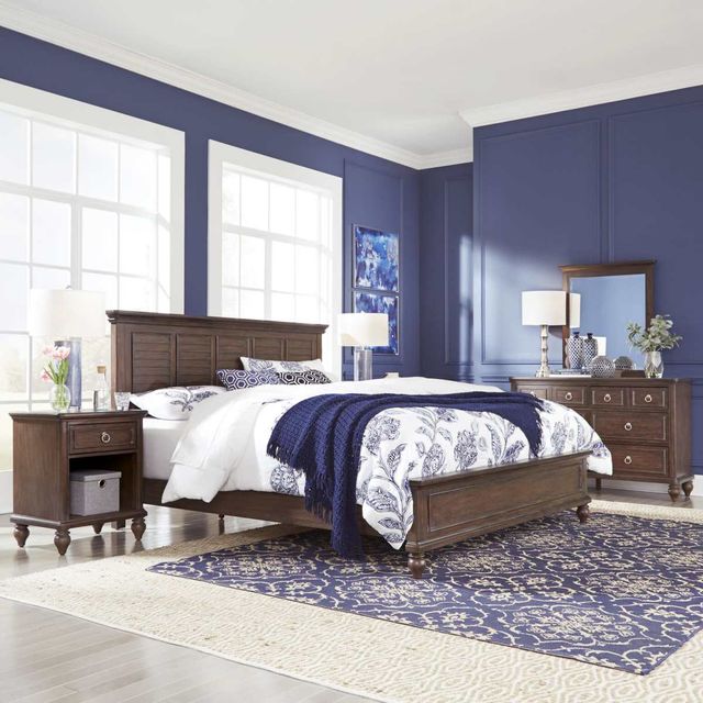 Homestyles® Southport 4-Piece Distressed Oak King Bedroom Set-0