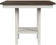 Elements International Brooks 5-Piece Medium Brown/Cream/White Counter Dining Set-5