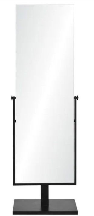 Renwil® Samira Matte Black Floor Mirror