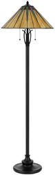 Cal® Lighting & Accessories Tiffany Dark Bronze Floor Lamp-2