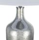 A & B Home Silver/White Round Table Lamp-3