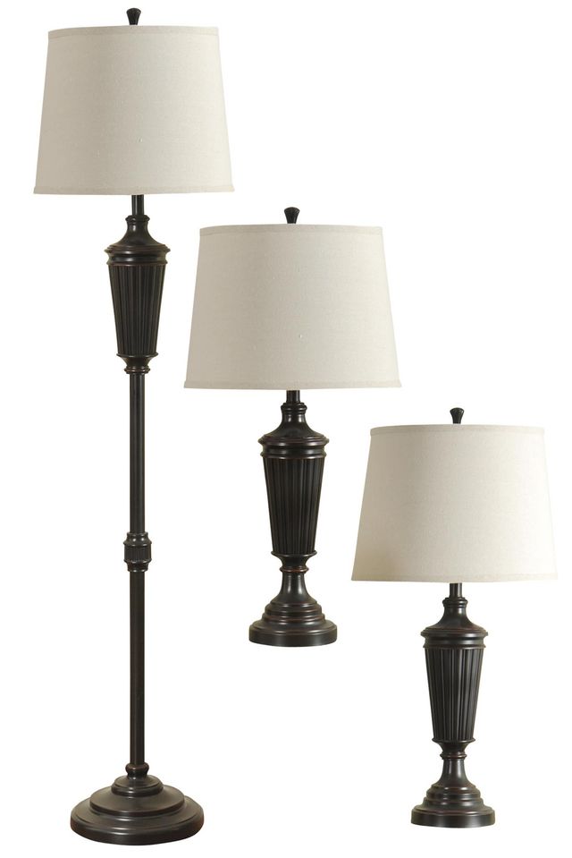 StyleCraft 3-Piece Metal Lamps-0