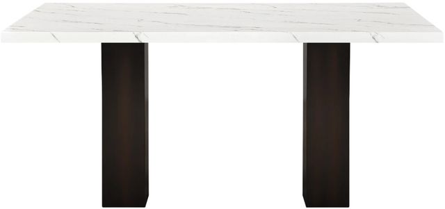 New Classic® Home Furnishings Faust Espresso/White Adjustable Dining Table-0