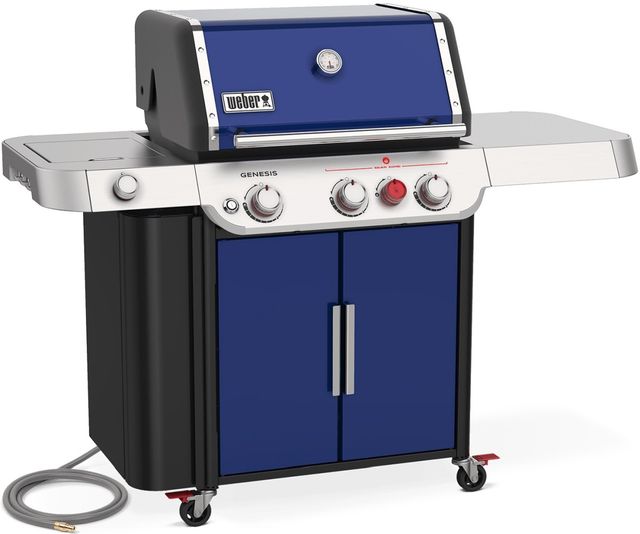 Weber® Genesis 62" Deep Ocean Blue NG Freestanding Grill with Side Burner-1