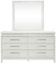 Liberty Furniture Reflections Pearl White/Rhinestone Dresser and Mirror-2