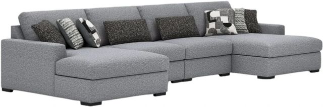Benchcraft® Bealton 4-Piece Pepper/Salt U-Shape Sectional and Double Chaise-0