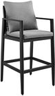 Armen Living Cayman Grey Outdoor Patio Counter Bar Stool-0