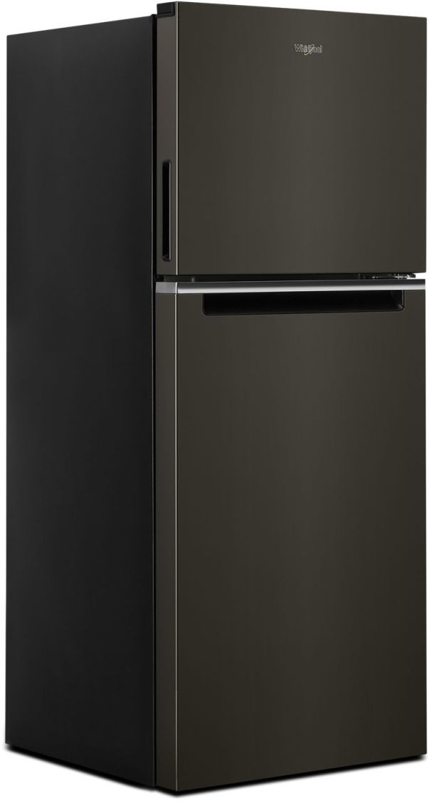 Whirlpool® 24" 11.6 Cu. Ft. Black Stainless Steel Counter Depth Top Freezer Refrigerator-1