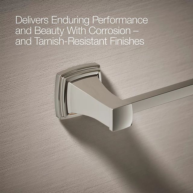KOHLER® Riff® Vibrant Polished Nickel 18" Towel Bar-4