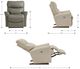 La-Z-Boy® Rowan Otter Leather Power Rocking Recliner with Headrest-2