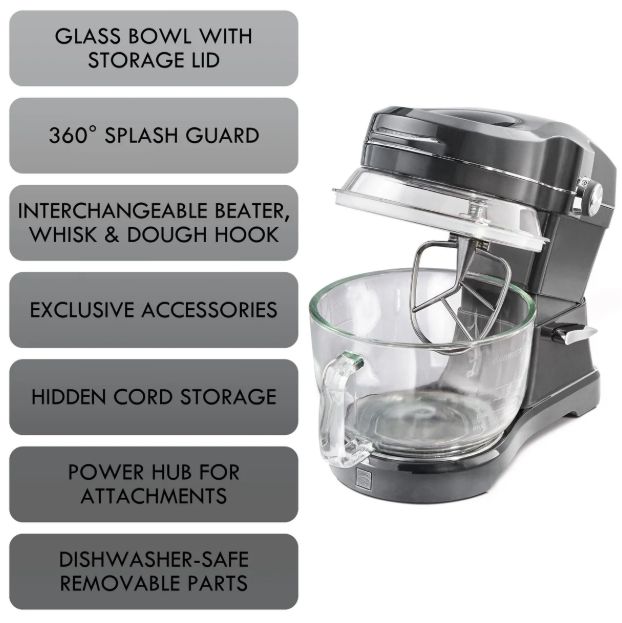 Kenmore® Elite Ovation 10-Speed Gray Stand Mixer-4