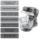 Kenmore® Elite Ovation 10-Speed Gray Stand Mixer-4
