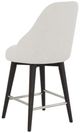 Fairfield® Customizable Negroni Swivel Counter Stool with Charcoal Legs-3