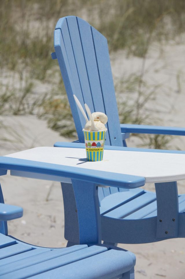 C R Plastics Generation Line Sky Blue Classic Counter Arm Chair-1