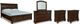 Millennium® by Ashley Porter 5-Piece Rustic Brown Queen Sleigh Bed Set-0