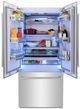 ZLINE 36" 19.6 Cu. Ft. Stainless Steel Built In French Door Refrigerator-4
