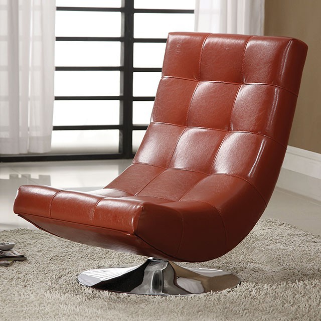 Furniture of America Trinidad Swivel Accent Chair