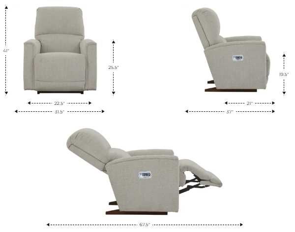 La-Z-Boy® Cade Coffee Power Rocking Recliner with Headrest and Lumbar-2