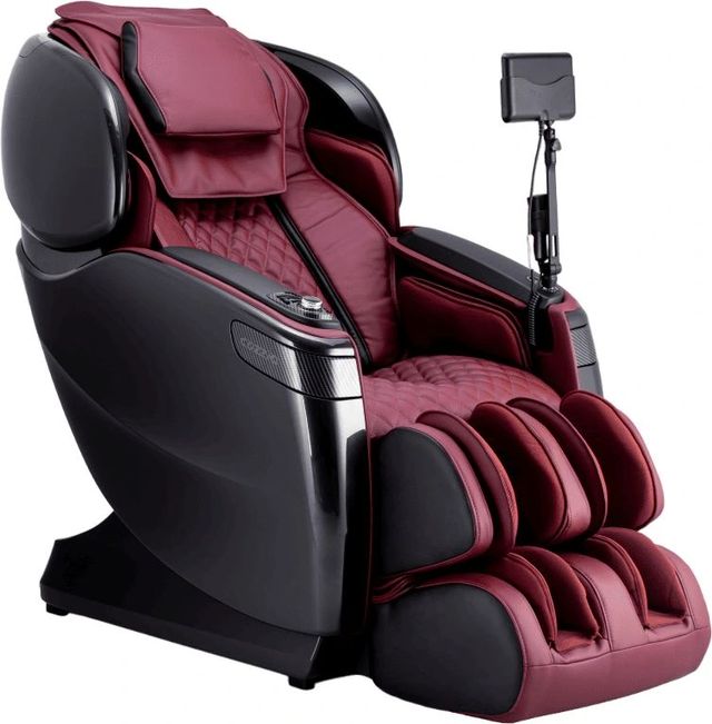 Cozzia® Qi™ XE Pro Black/Burgundy Power Massage Chair-0