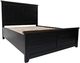 Jofran Inc. Madison County Vintage Black Queen Panel Bed-3