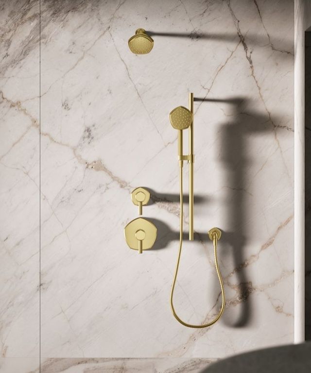 KOHLER® Occasion® Vibrant Brushed Moderne Brass 2.5 GPM Single-Function Handshower-3