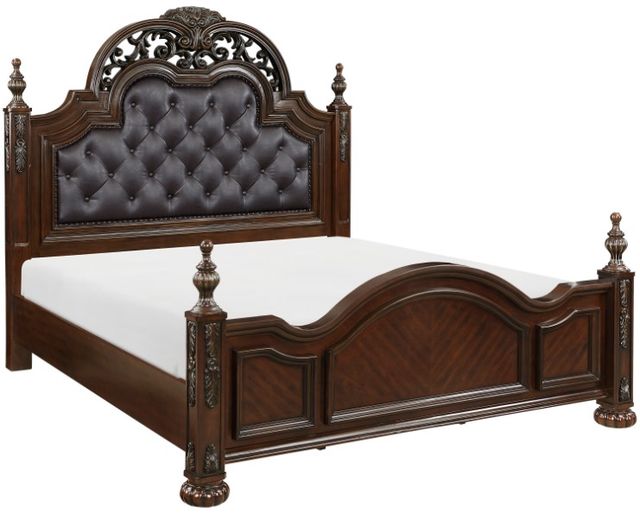 Homelegance® Adelina Brown Eastern King Panel Bed-0