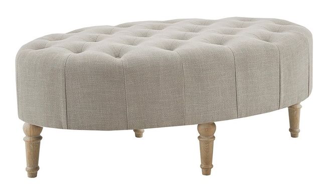 Olliix by Martha Stewart Clara Gray Accent Ottoman-1
