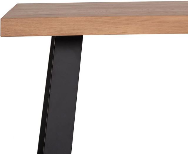 Moe's Home Collection Mila Natural Live Edge Dining Table with Black Metal Legs-1