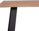 Moe's Home Collection Mila Natural Live Edge Dining Table with Black Metal Legs-1