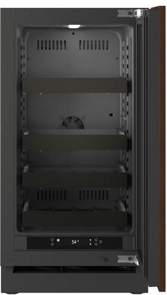 U-Line® Seamless Collection 18" 3.5 Cu. Ft. Panel Ready Beverage Center with Glass Door-1