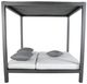 CabanaCoast® Customizable Muse Aluminum Outdoor Cabana Daybed Sling Roof-3
