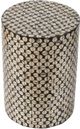 A & B Home Black/Natural Stool-1