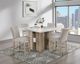 Global Furniture USA D04 5-Piece Beige/Natural Silver Bar Dining Set-1