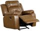 Furniture of America® Ezekius Brown Manual Recliner-0