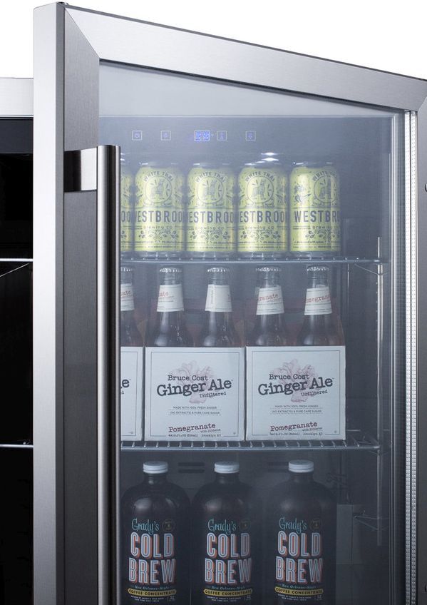 Summit Commercial® 5.0 Cu. Ft. Stainless Steel Frame Outdoor Beverage Center-3